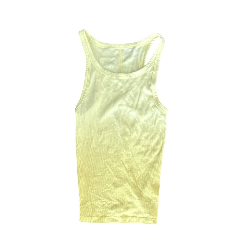 Aerie Yellow Ombre Ribbed Tank Top Small